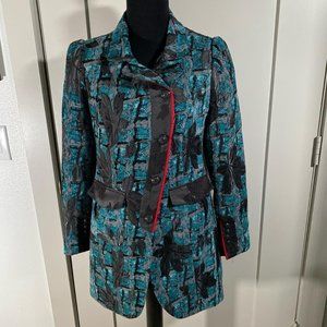 Dept B.V. Decorative Button FITTED Coat Small